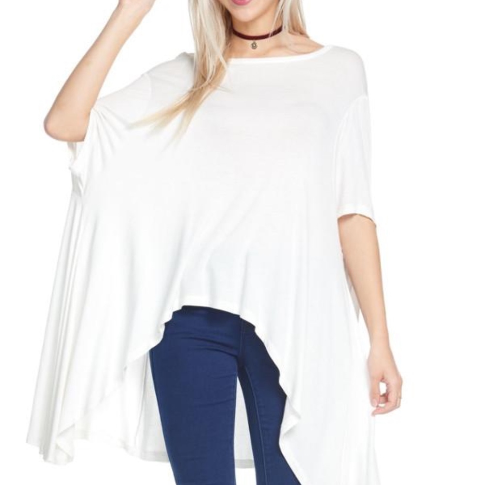 White High Low T-Shirt